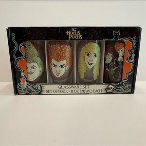 Spooky Disney Hocus Pocus Collectible Cup Set - 4 Pack, Brand New in Box!